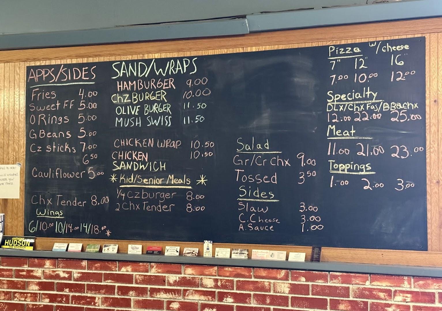 Crossroads Grill Menu